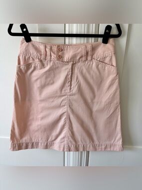 Gap Y2K 2004 Cotton Utility A-Line Mini Skirt Pink Sz 4